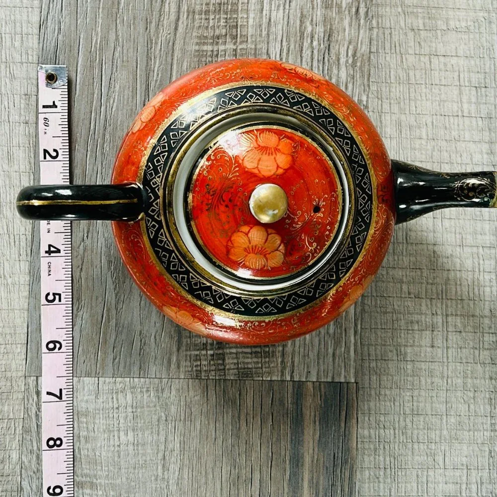 VINTAGE TT Takito Company Hand Painted Japan Tea Pot and Creamer